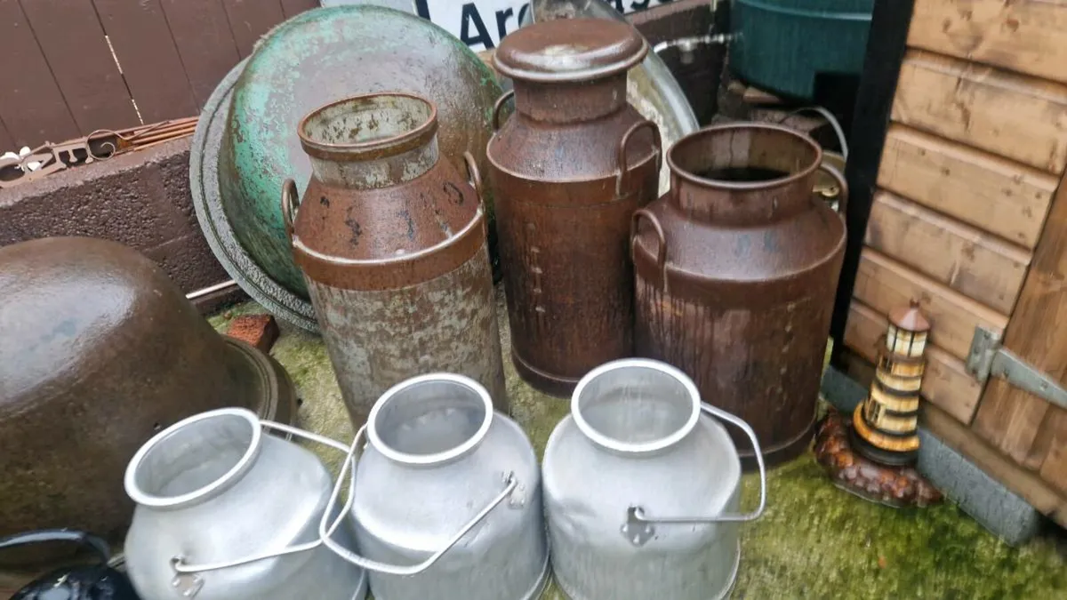 Milk churns buckets - Image 1