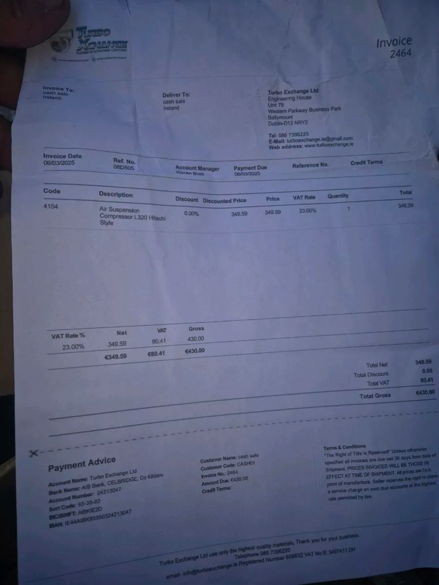 L320 Range Rover Sport Complete Air suspension - Image 2