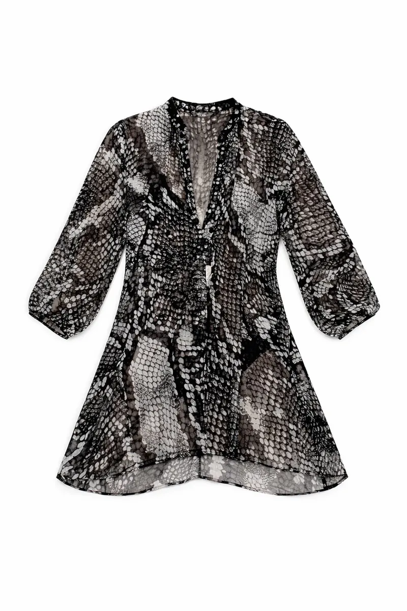 Ladies M&S Embellished Top / beach wear: Size 8 - Image 2