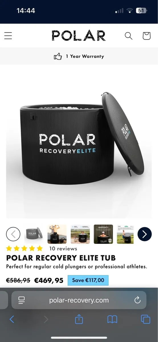Polar Recovery Elite Ice Bath + Bromine Granules