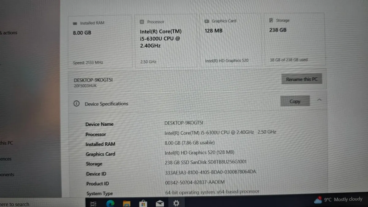 Lenovo ThinkPad x260 i5/8GB/256GB Laptop NoteBook - Image 2