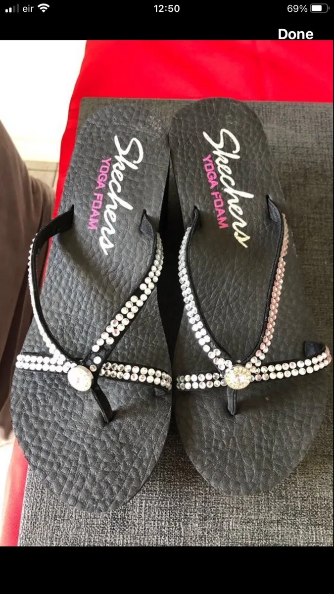 Ladies sketchers wedge sandles size 5 €10 - Image 1