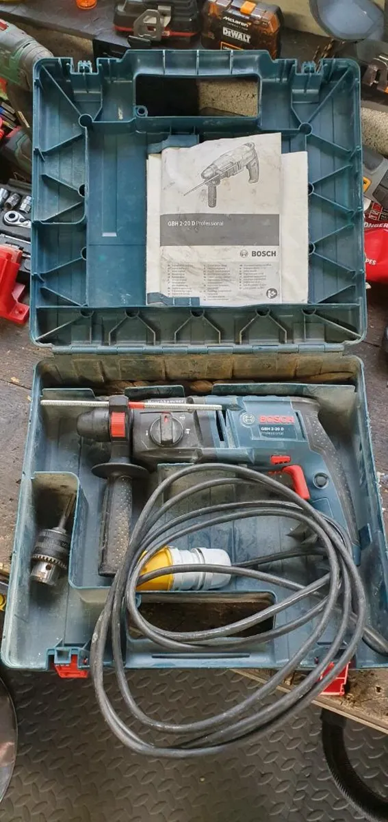 Bosch sds drill and bits 110v