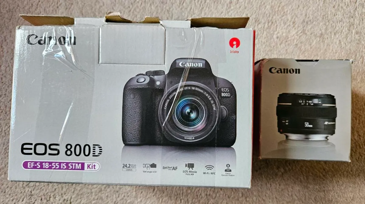 Canon 800d + 18-55 Stm + Canon EF 50mm F/1.4 USM - Image 1
