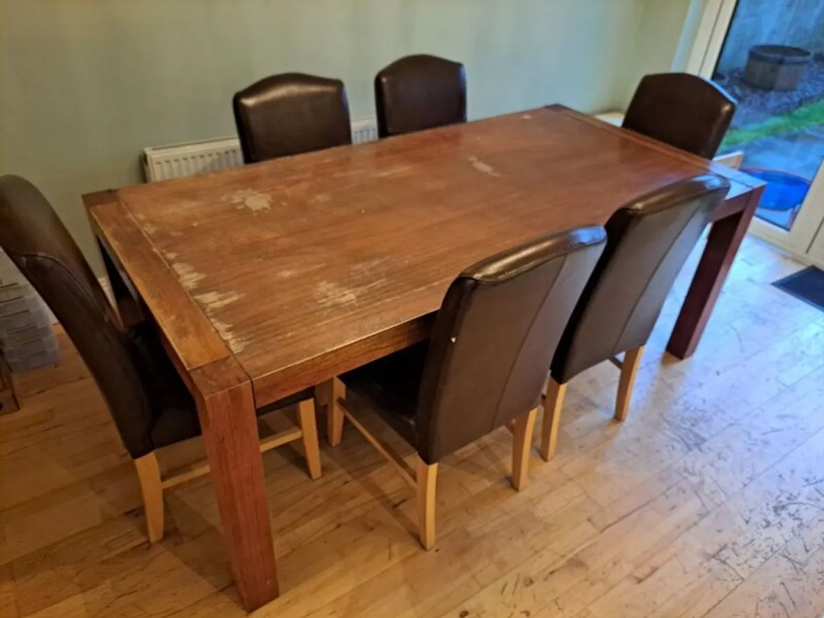 dining table and chairs - Image 1