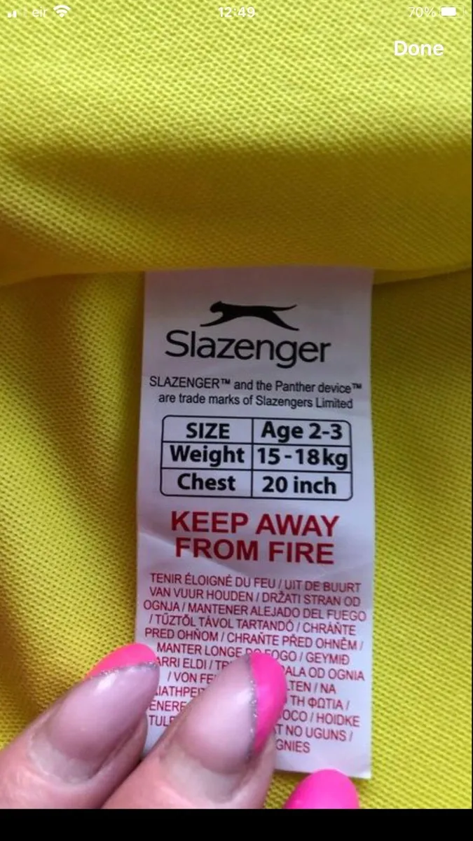 Girls life jacket age 2/3 €10 - Image 3