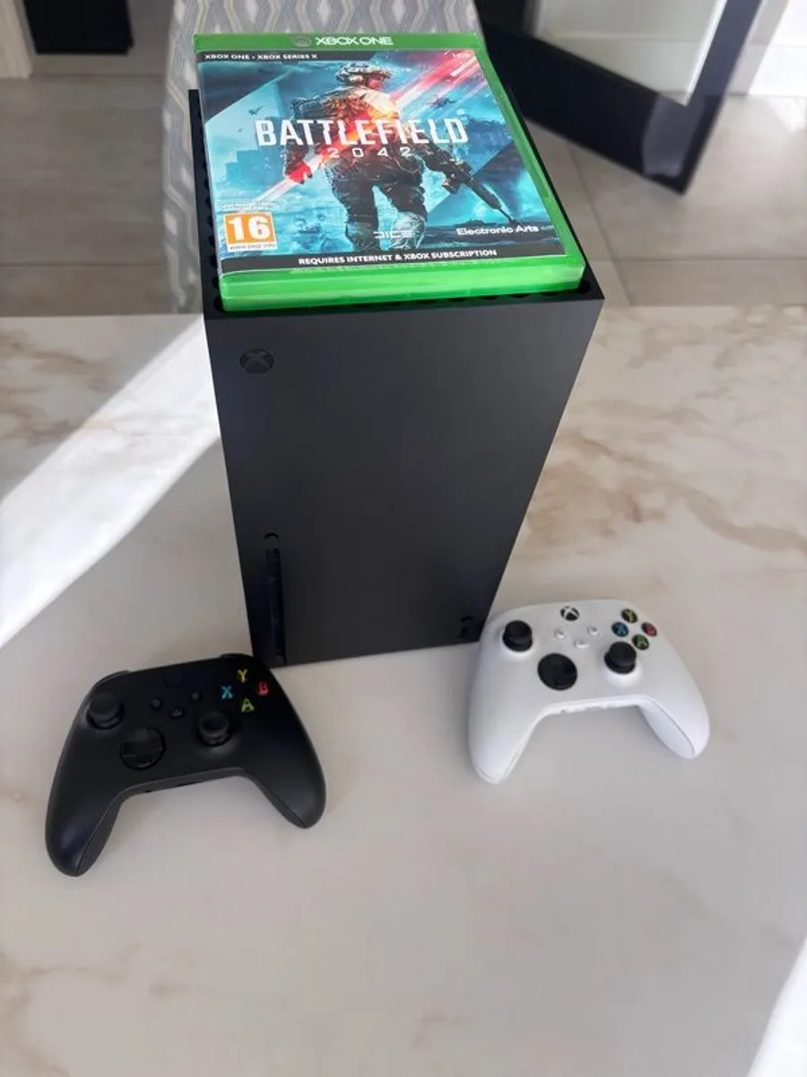 Xbox Series X plus 2 Wireless Controllers & Game - Image 1