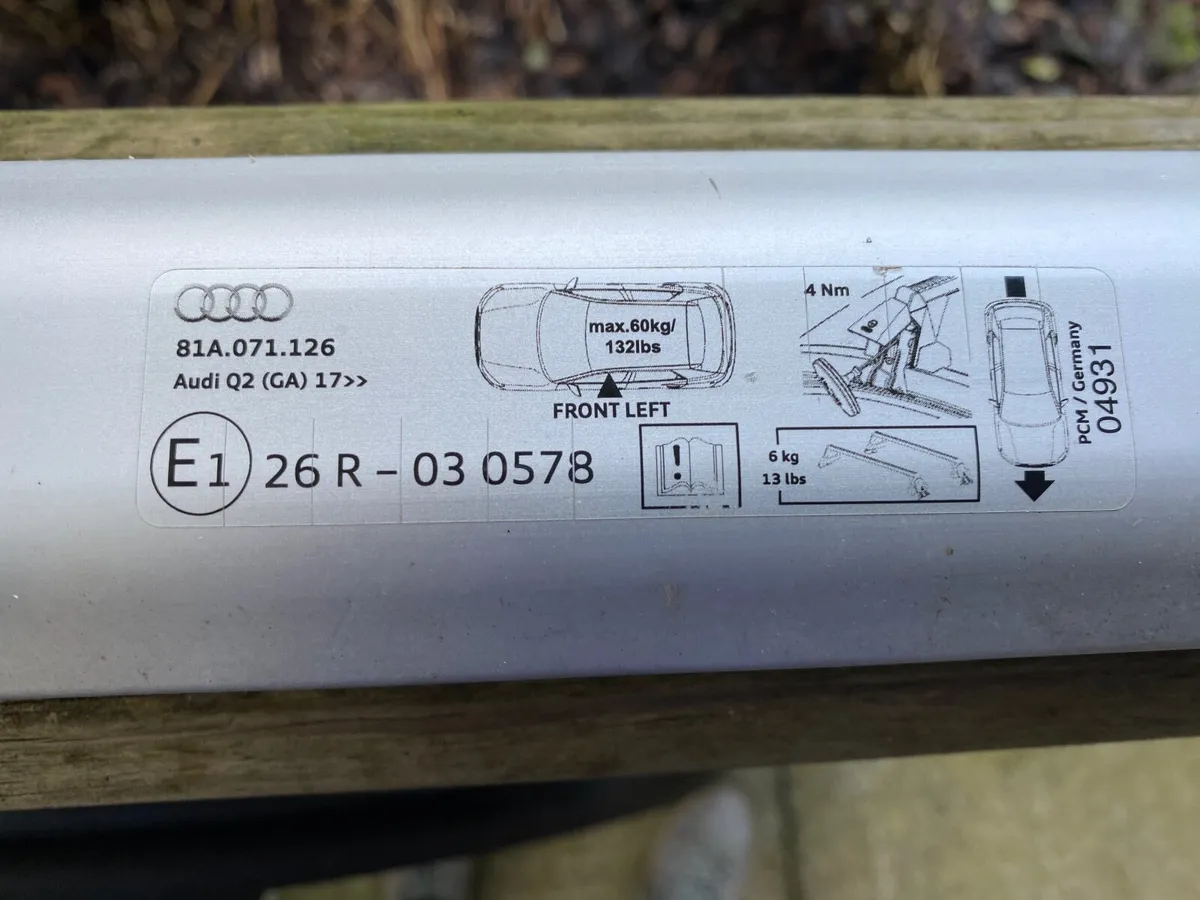 Audi Q2 Roof Bars, Boot Liner, Boot Screen, Guard - Image 3