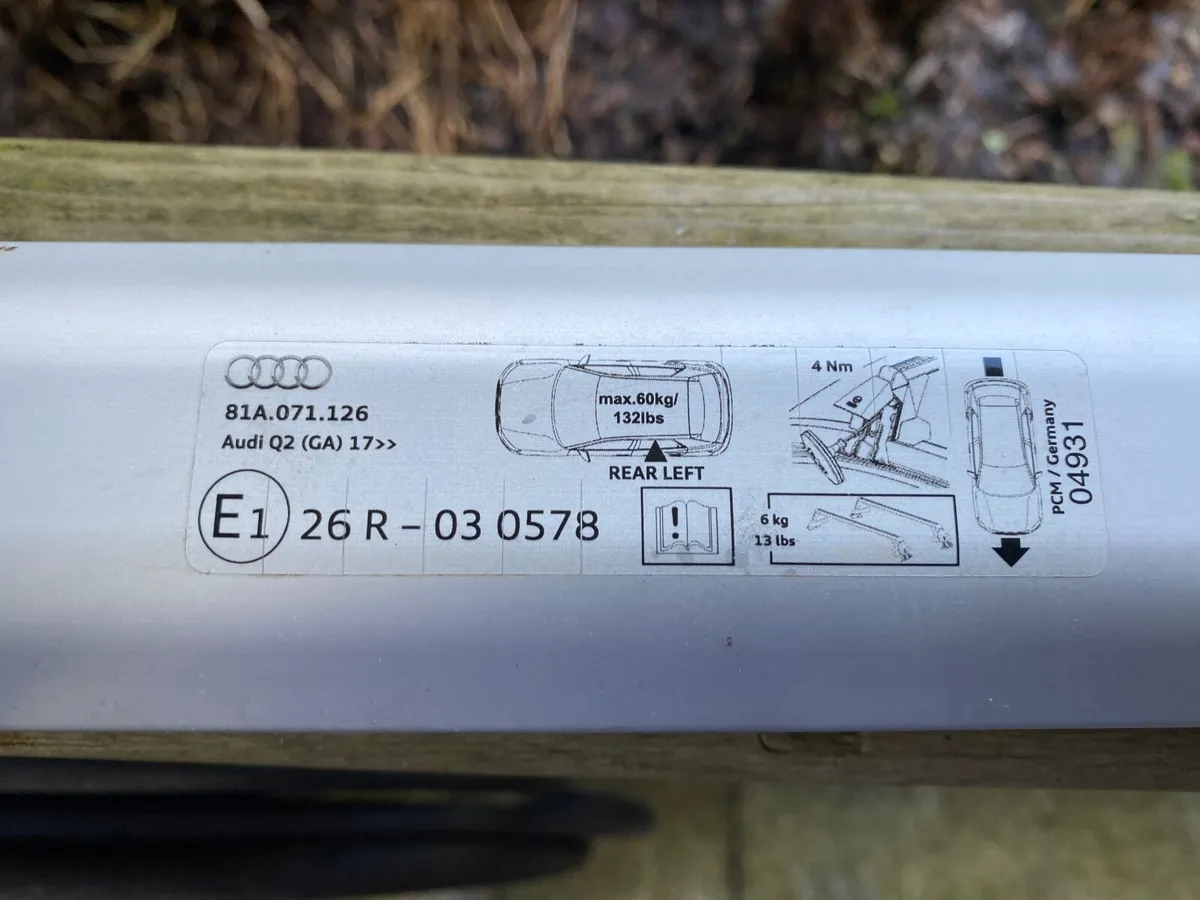 Audi Q2 Roof Bars, Boot Liner, Boot Screen, Guard - Image 4