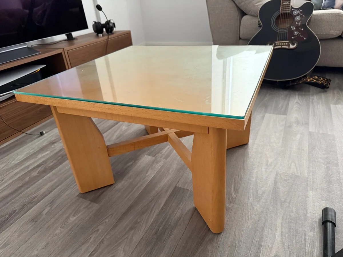 Glass Top Coffee Table - Image 1