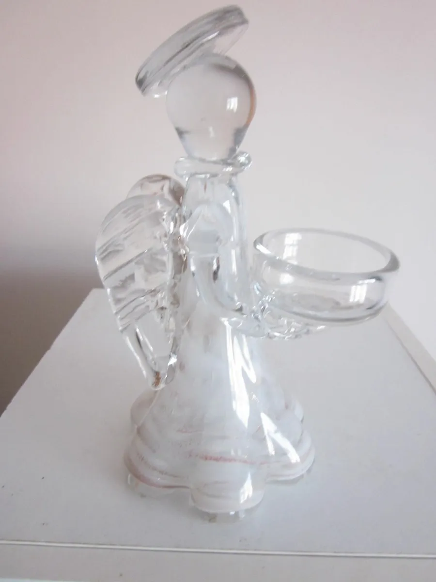New Cashel Living Glass Angel Tealight Holder - Image 2