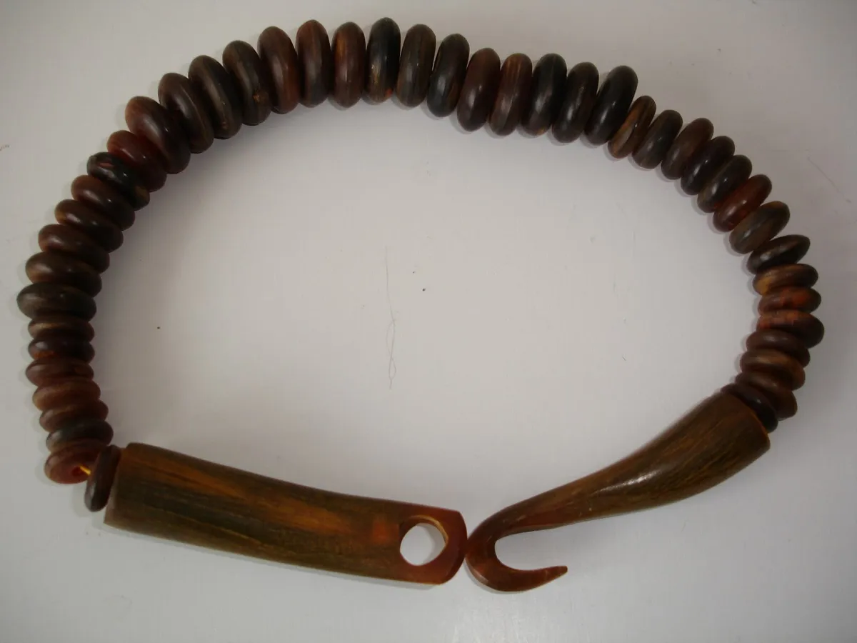 African/Asian Cattle Horn Beads Necklace - Image 2