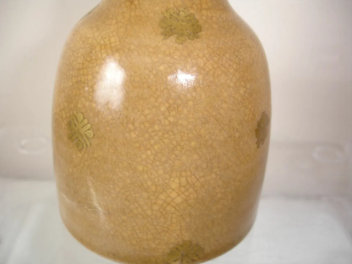 Vintage Crackle Glaze  Sake Bottle - Image 4