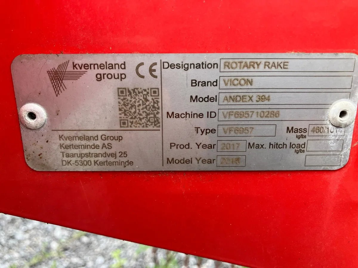Vicon single rotor rake - Image 4