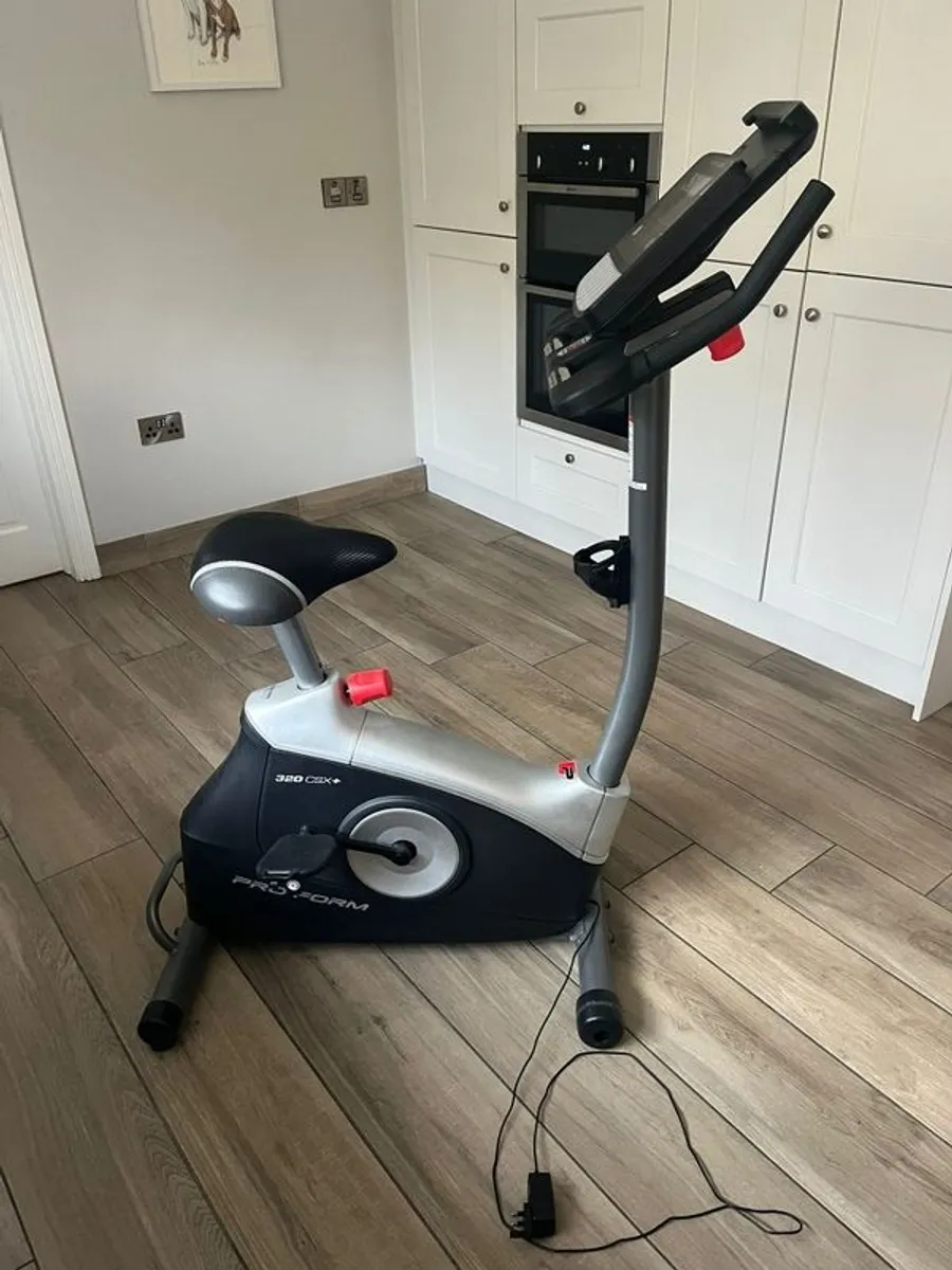 ProForm 320 CSX Plus Upright Exercise Bike in Excellent Condition - Image 1