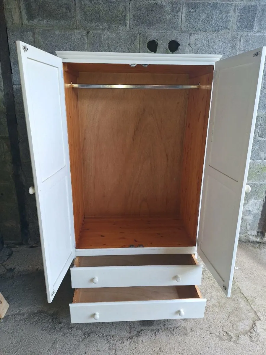 Large pine wardrobe with drawers (DELIVERY) - Image 2