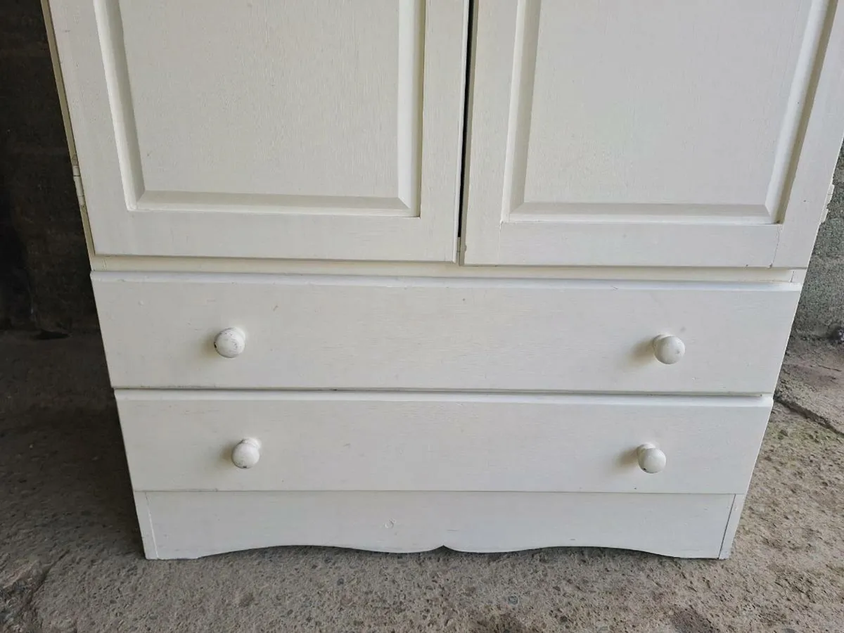 Large pine wardrobe with drawers (DELIVERY) - Image 3