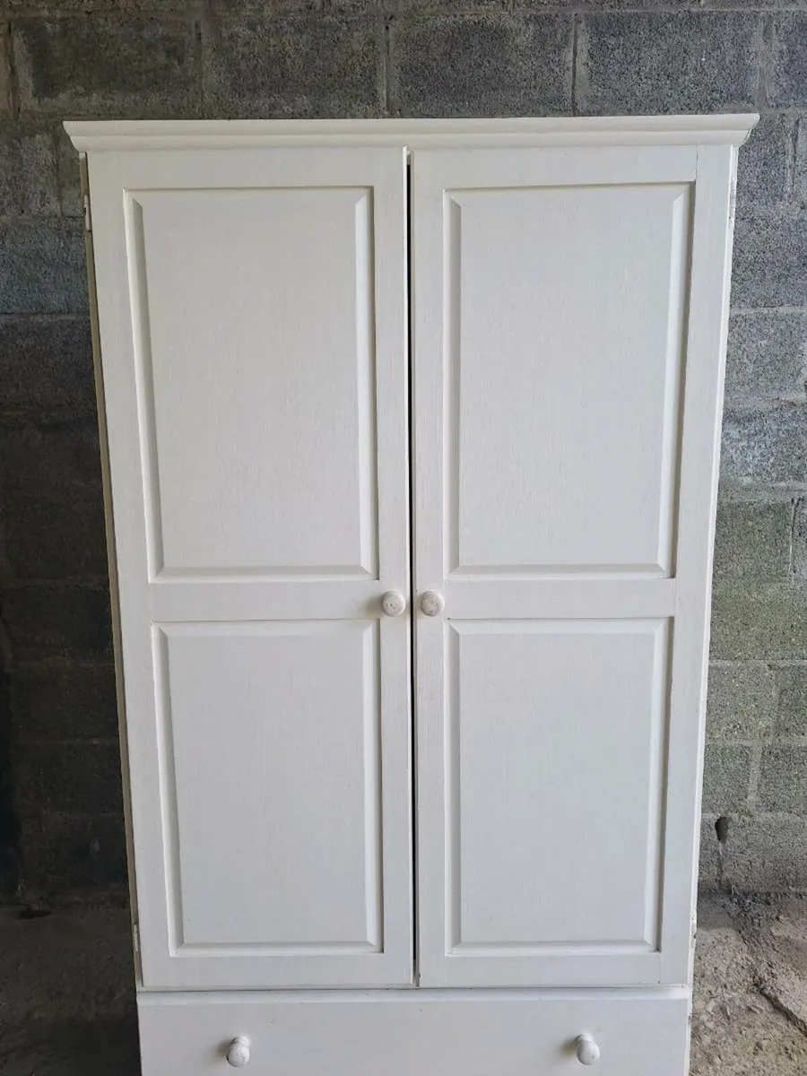 Large pine wardrobe with drawers (DELIVERY) - Image 4