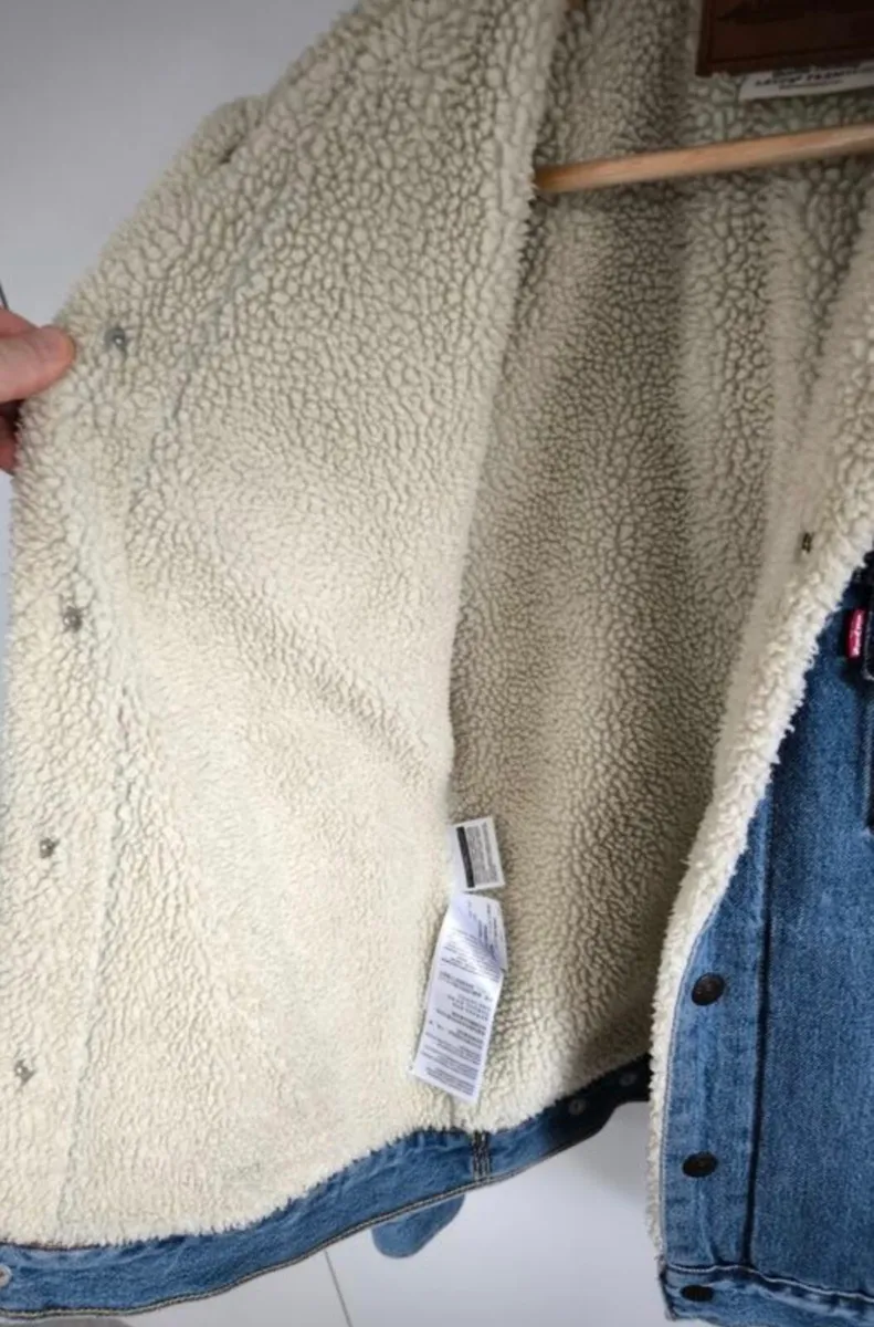 Levi's Denim Sherpa Trucker Jacket - Image 3