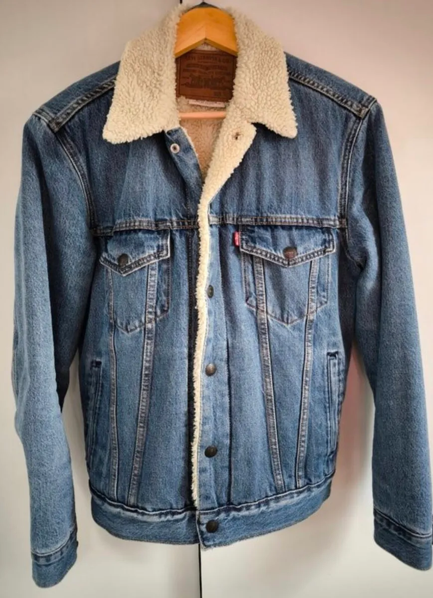 Levi's Denim Sherpa Trucker Jacket - Image 1