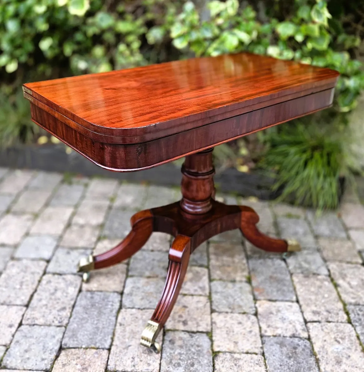 Georgian Fold Over Tea Table- Circa 1830 - Image 3