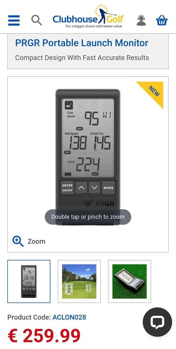 PRGR PORTABLE LAUNCH MONITOR - Image 1