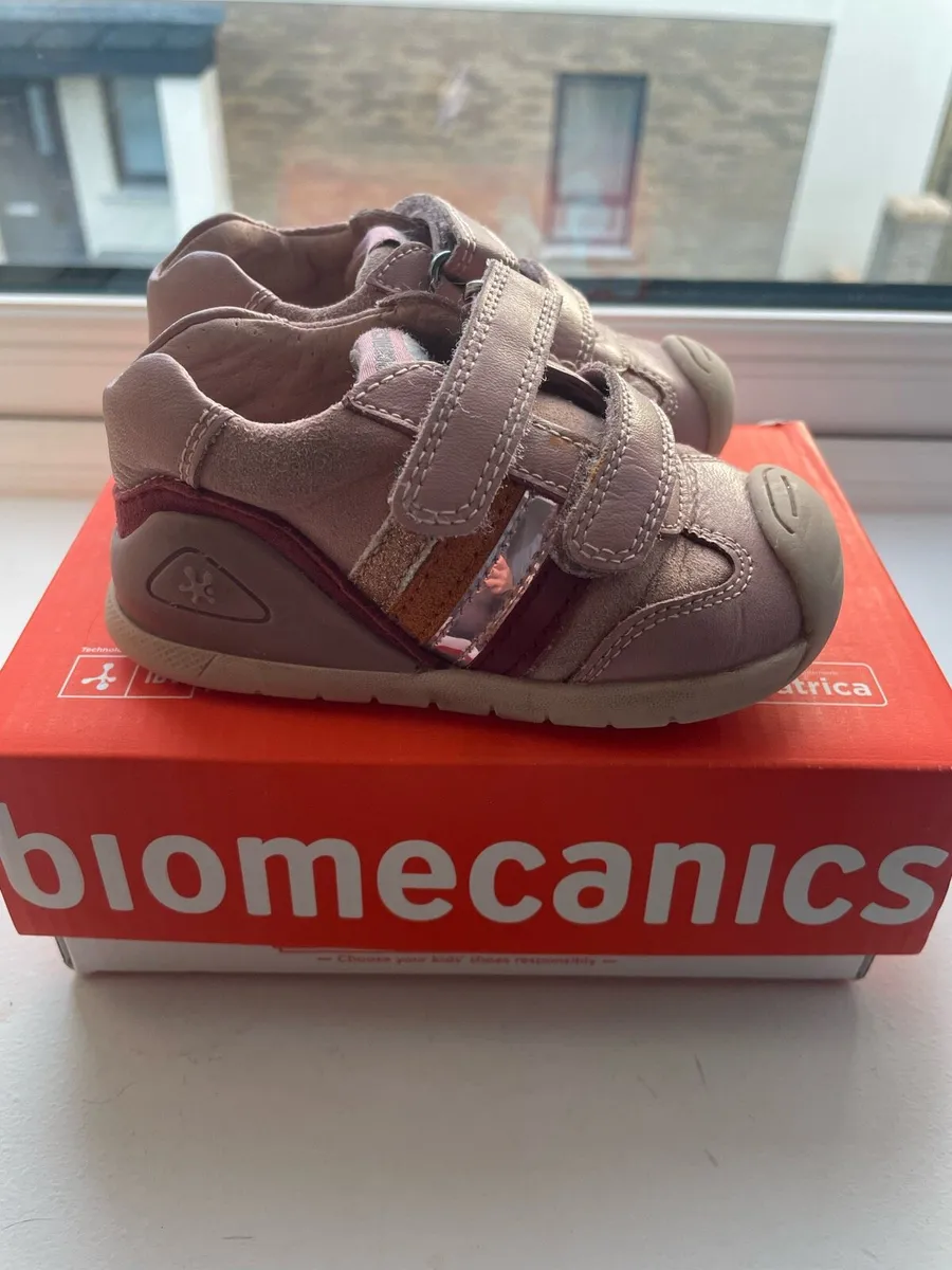2 Pairs of Biomecanics Baby Girl Shoes for Sale - Image 1