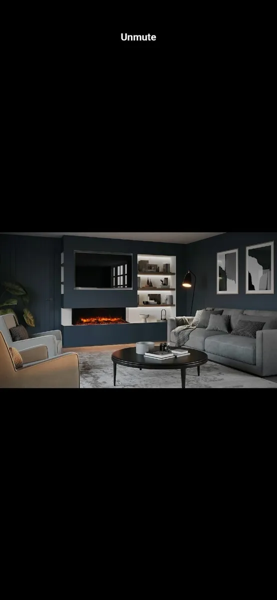 Gazco eReflex 135RW LED electric fireplace x 2 - Image 1