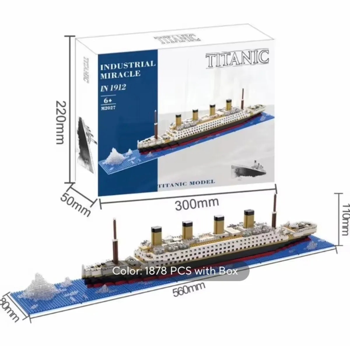 Titanic micro building blocks model 1878 pcs - Image 1