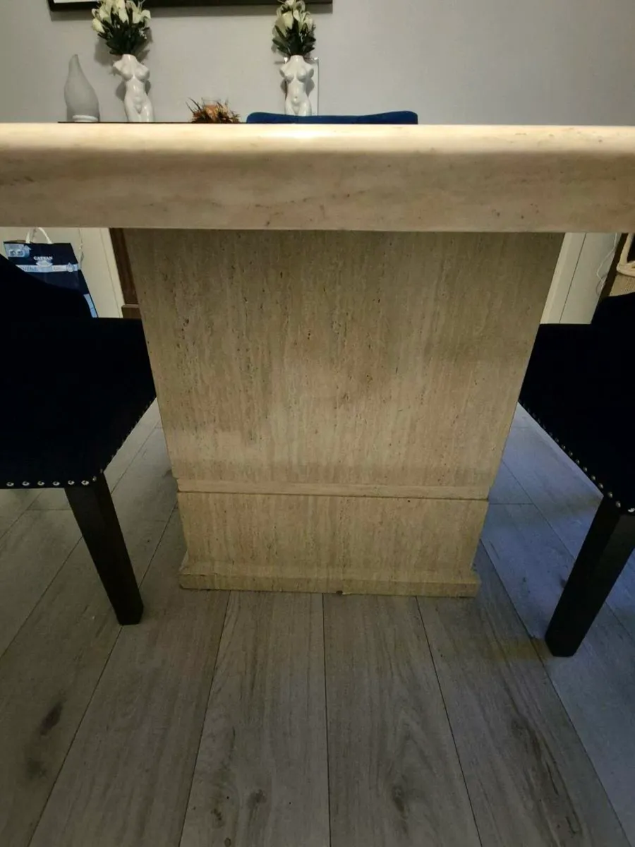 Marble Dining Table & 4 chairs - Image 3