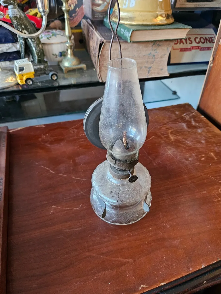 Vintage Antique Oil Lamp - Image 1