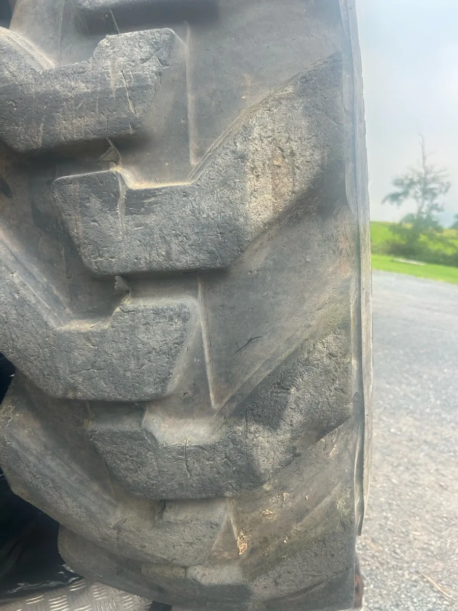 Two Tractor Tyres and tubes 16.8.28 - Image 2
