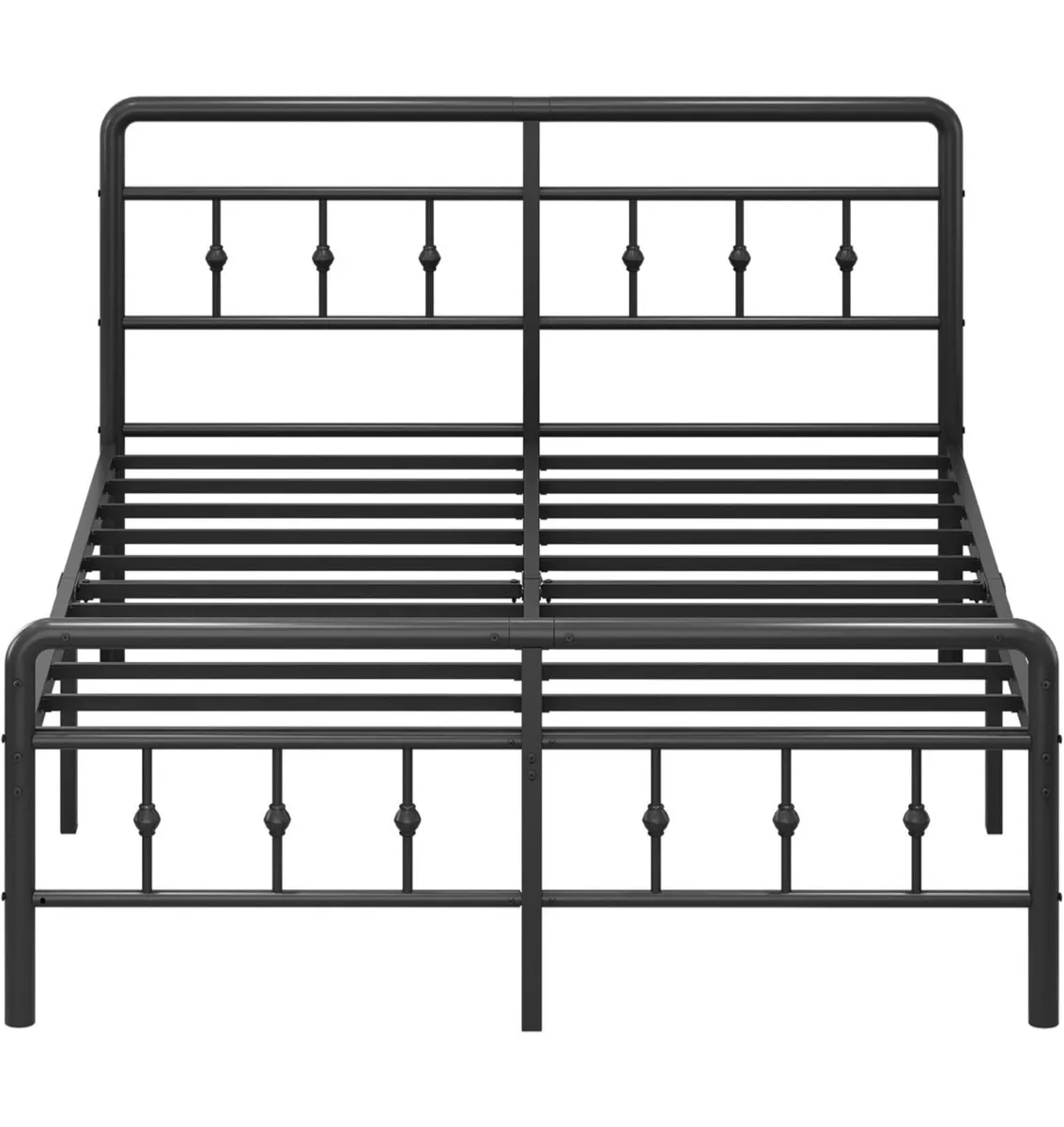 King Size Bed Frame with Victorian Headboard and F - Image 2