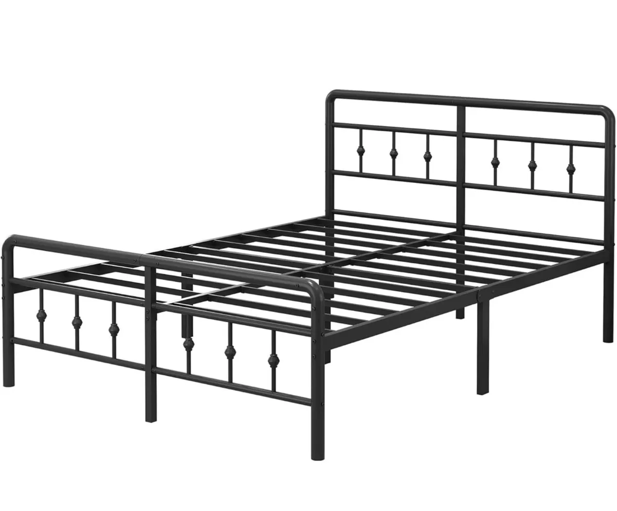 King Size Bed Frame with Victorian Headboard and F - Image 3