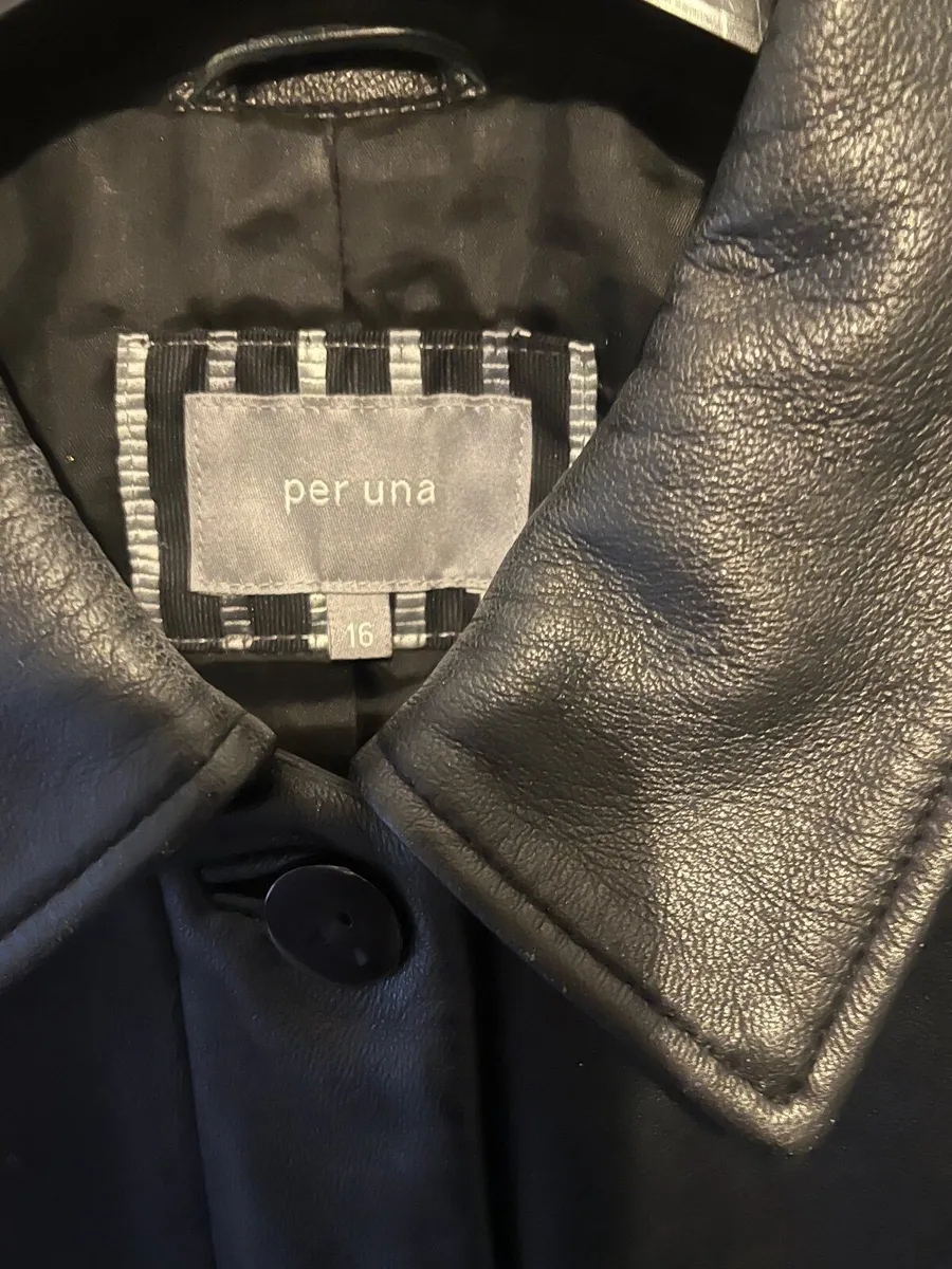 Marks & Spencer real leather coat - Image 2