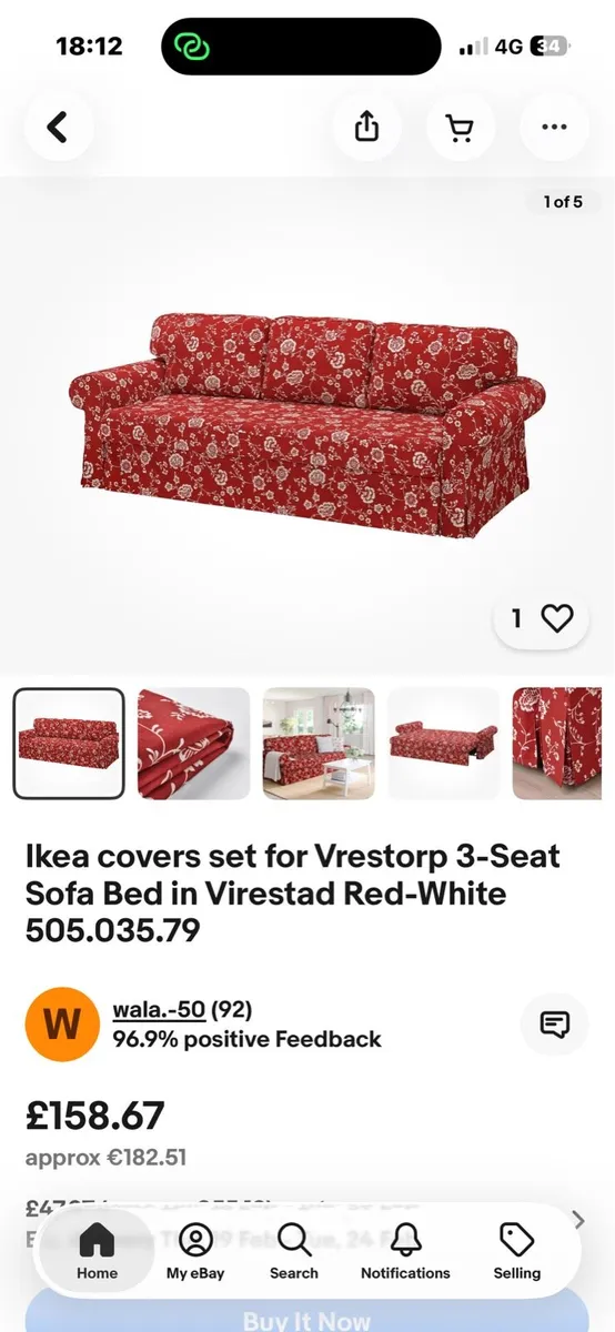 New Ikea vestorp sofa cover - Image 1
