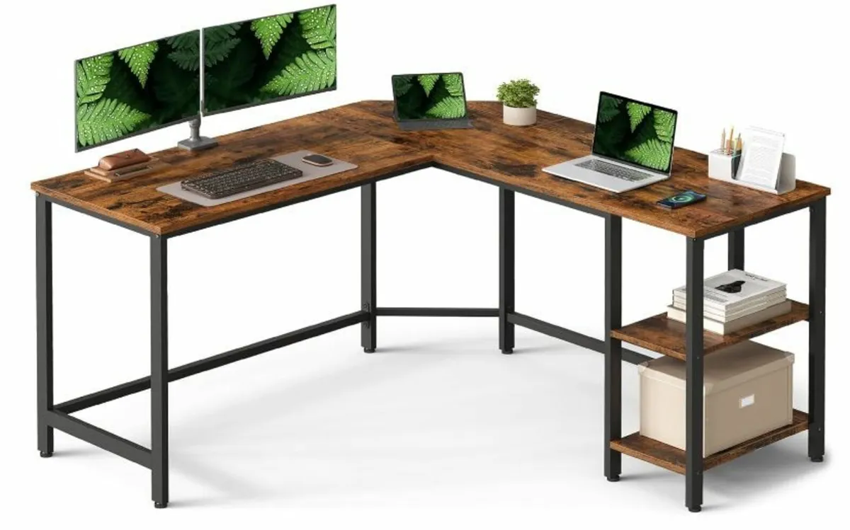 L-Shaped Computer Desk, Corner Desk - Image 3