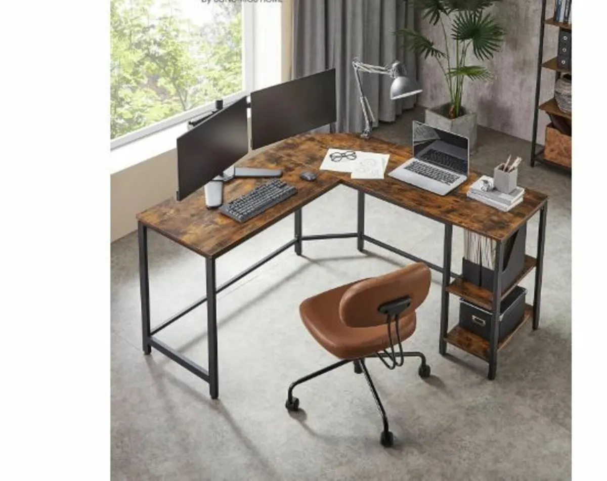 L-Shaped Computer Desk, Corner Desk - Image 4