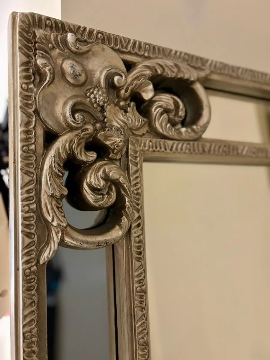 Full Length Silver Framed Mirror - reduced price - Image 3