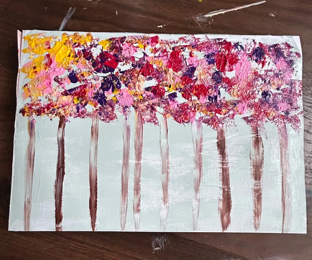 Wild meadows abstract painting - Image 2