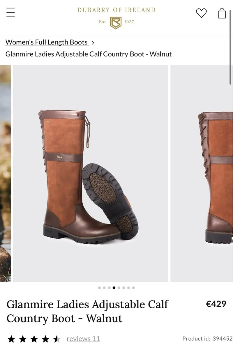 Dubarry Boots Walnut Glanmire - Image 1