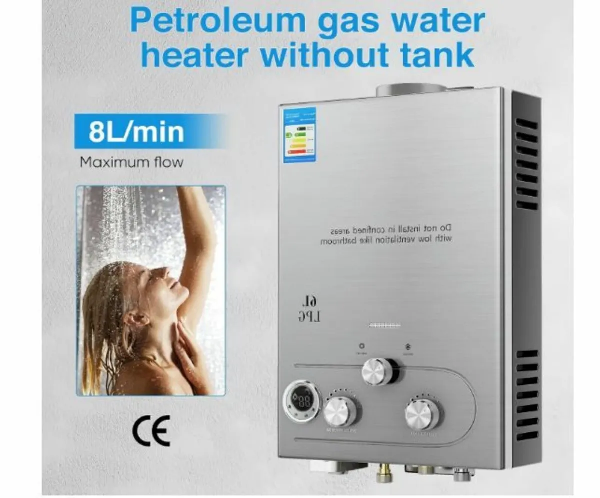 Propane Gas Instantaneous Water Heater GPL 6L/8L - Image 2