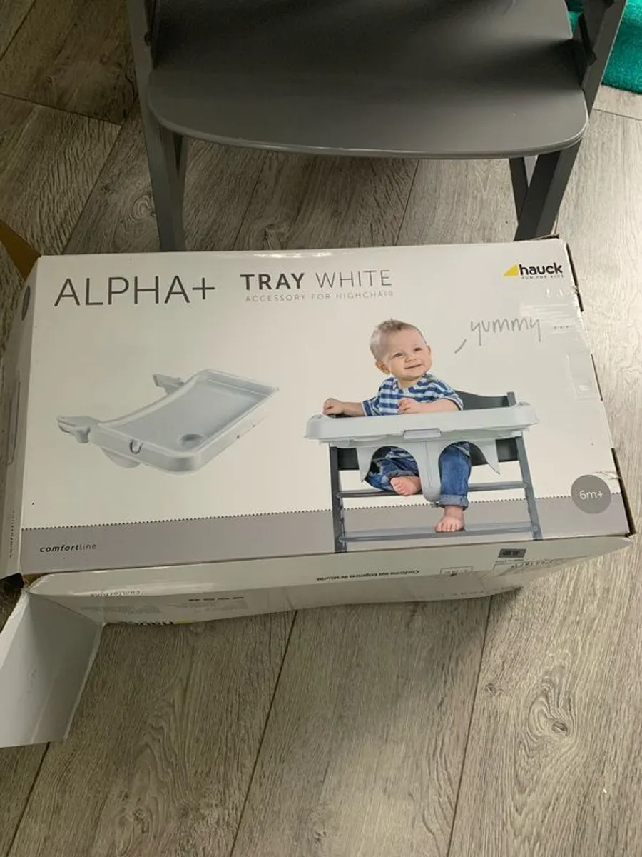 Hauck high chair 2 in 1 with Alpha Tray - Image 4