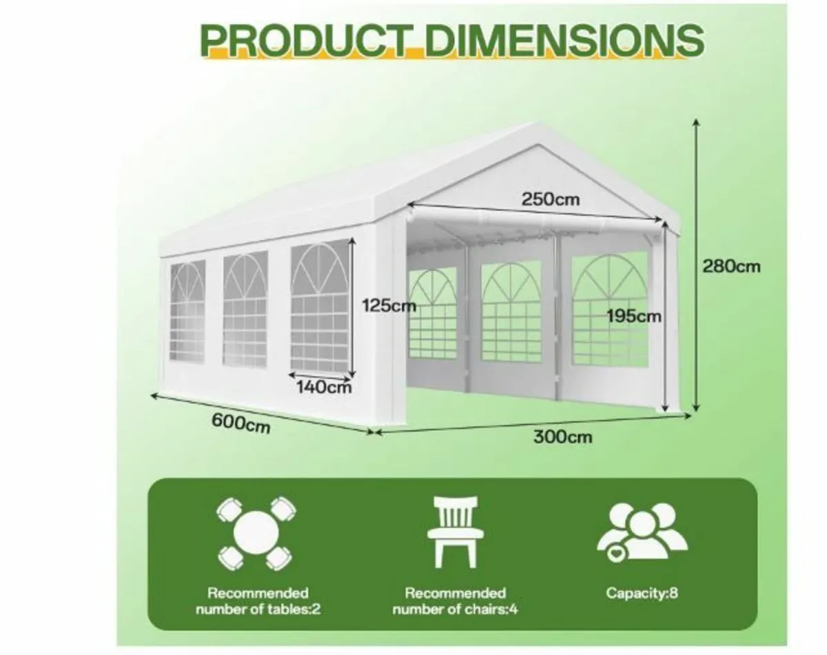 Party Tent 3x6 m - Image 3