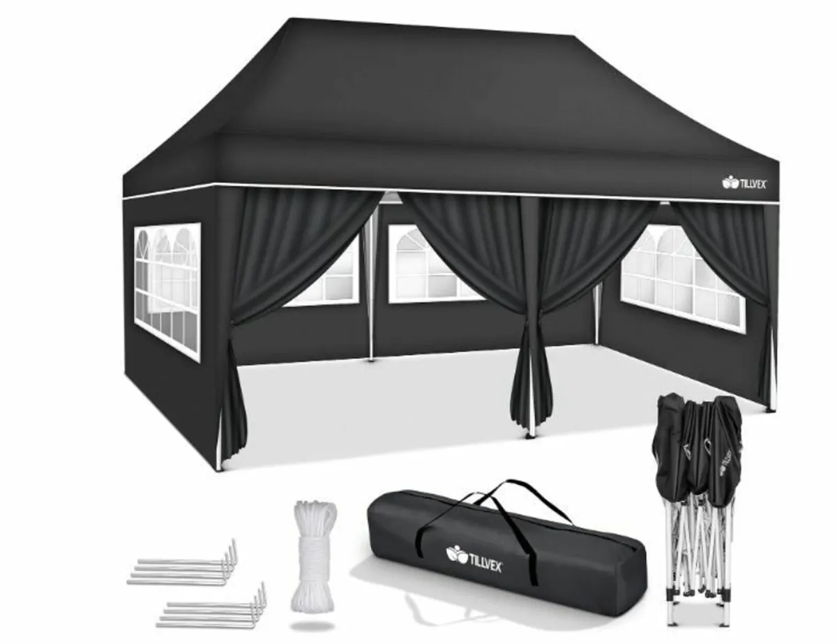 Gazebo 3 x 6 m Waterproof Pop-Up - Image 4
