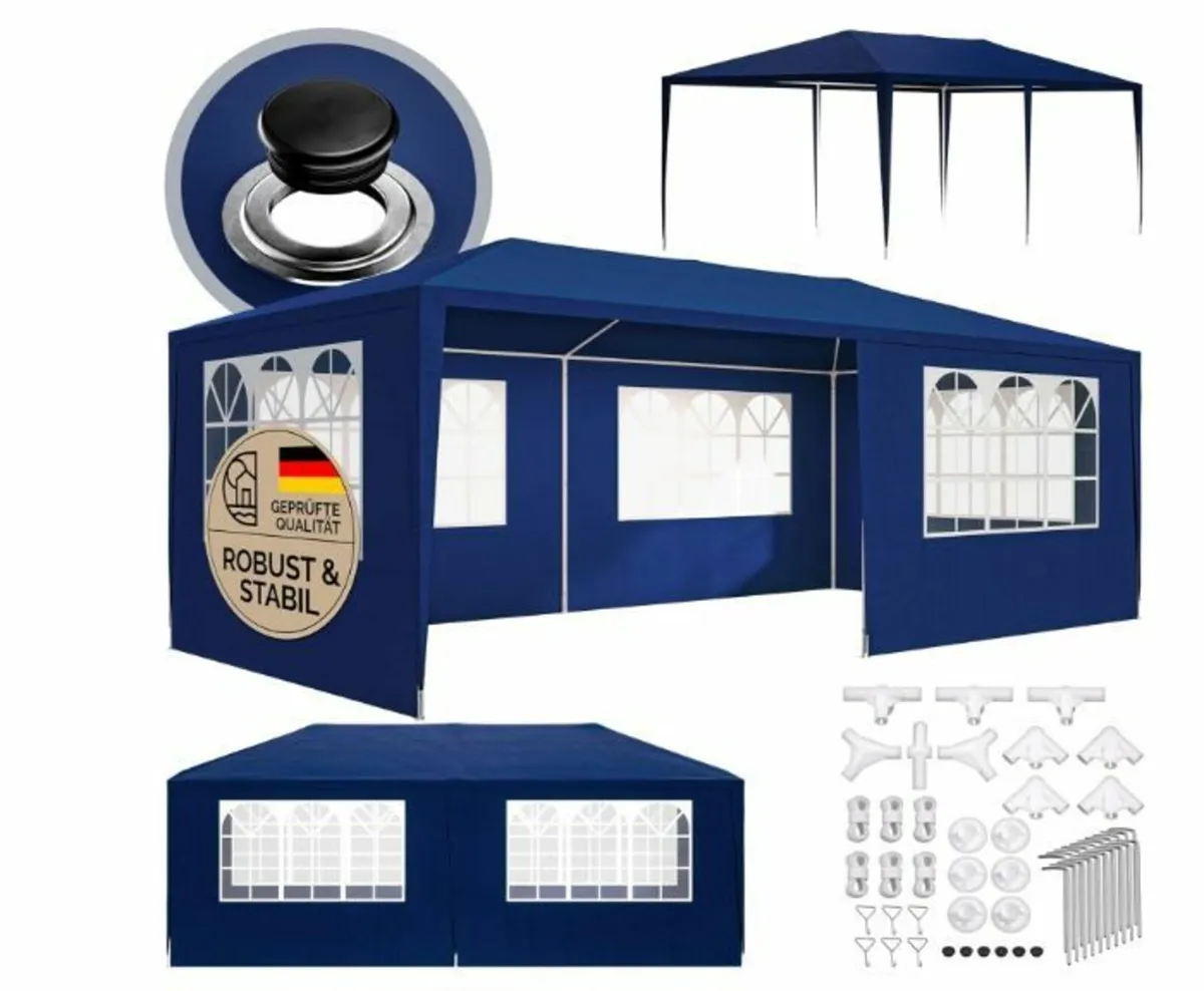 Gazebo 3 x 6 m UV Protection 18 m² Roof - Image 4