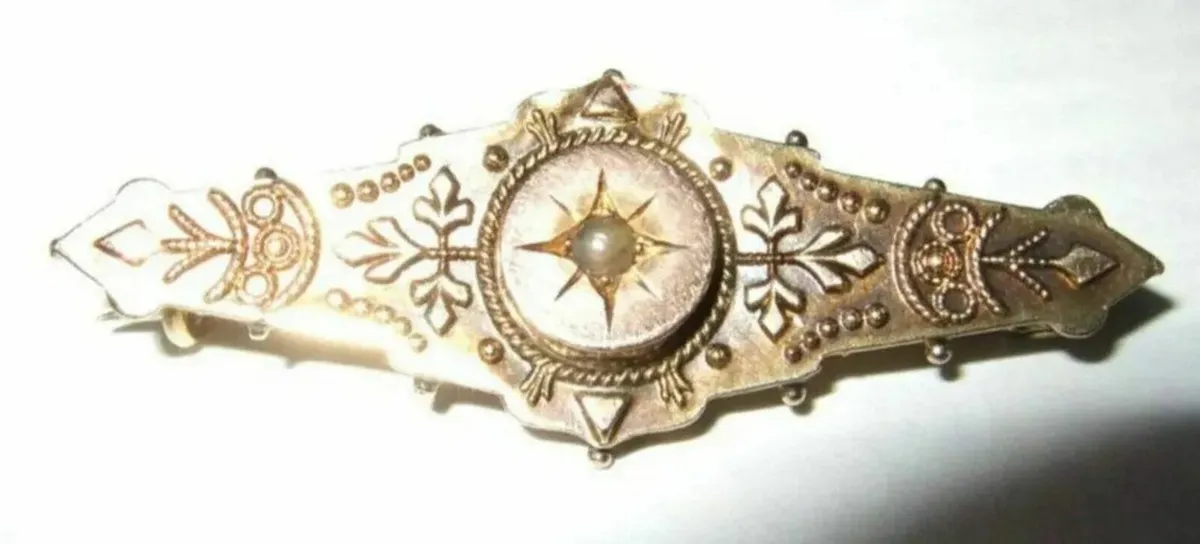 Vintage Hallmarked 9ct Gold Brooch / Tie Pin - Image 4