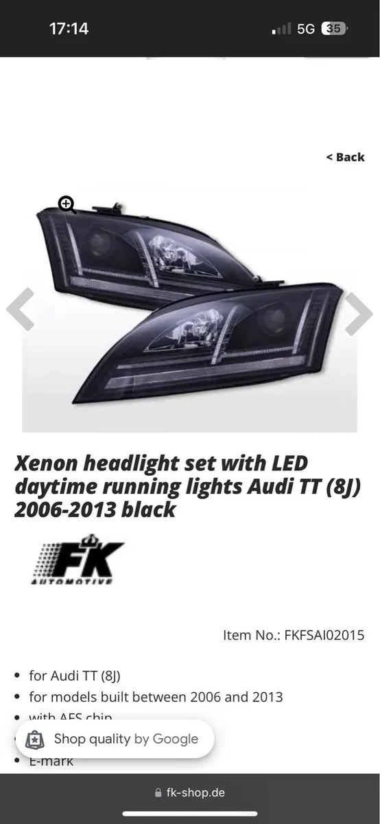 Audi TT headlights - Image 2