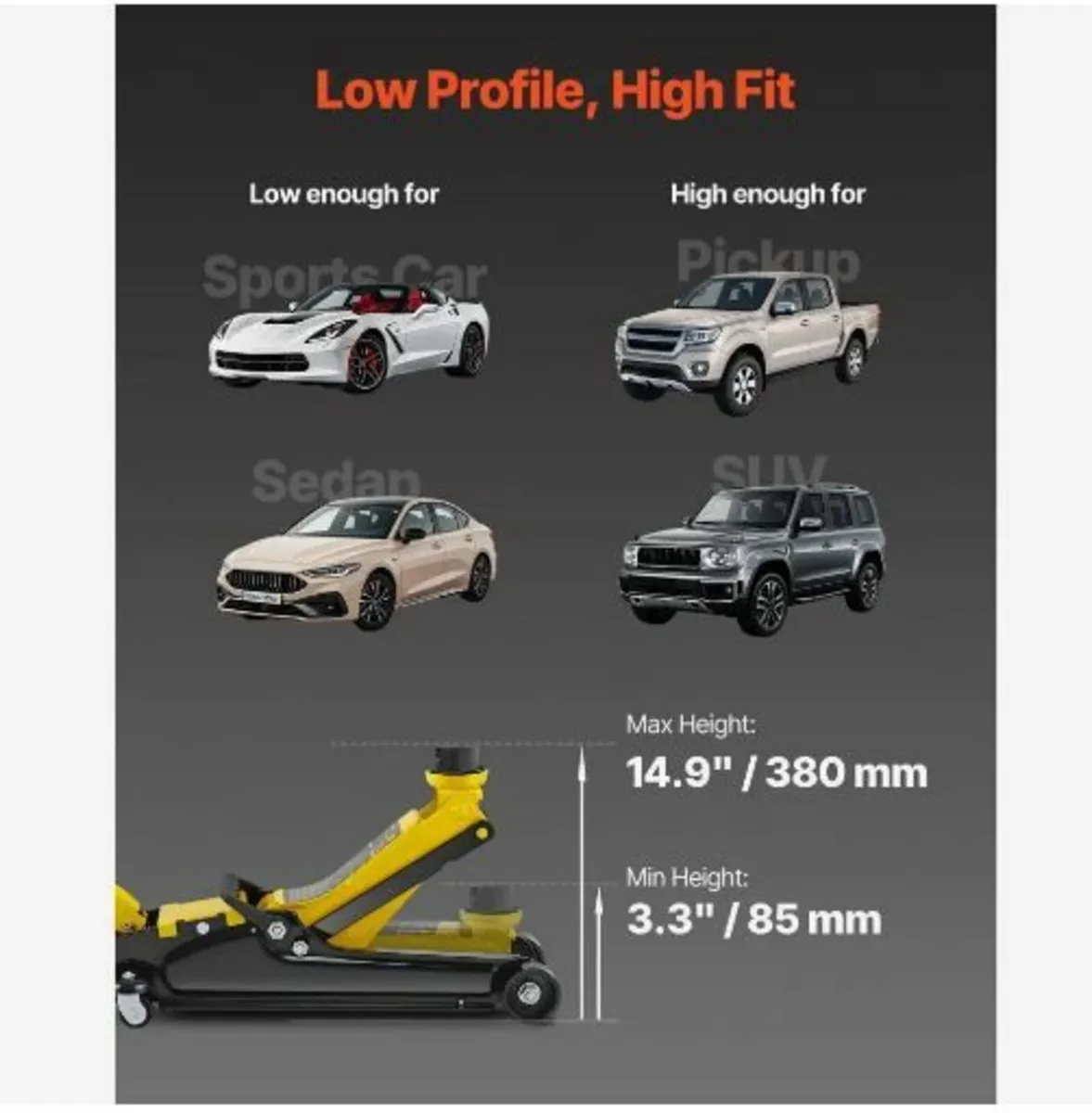 Floor Jack, 2.5 Ton Low Profile Floor Jack - Image 1