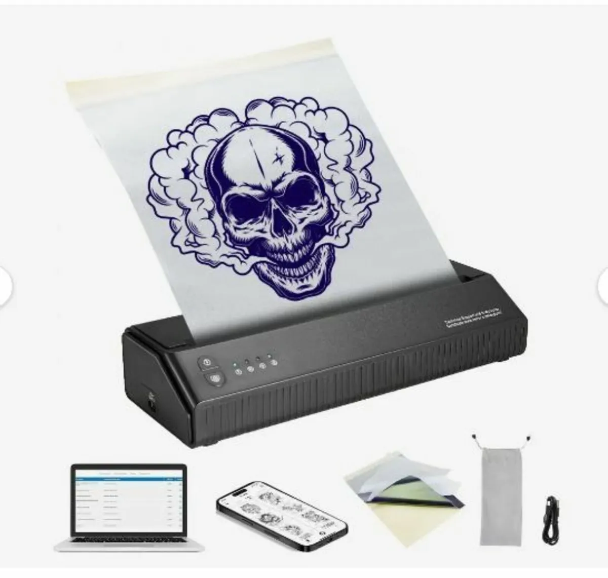 Tattoo Transfer Stencil Printer, Wireless Bluetoo - Image 1